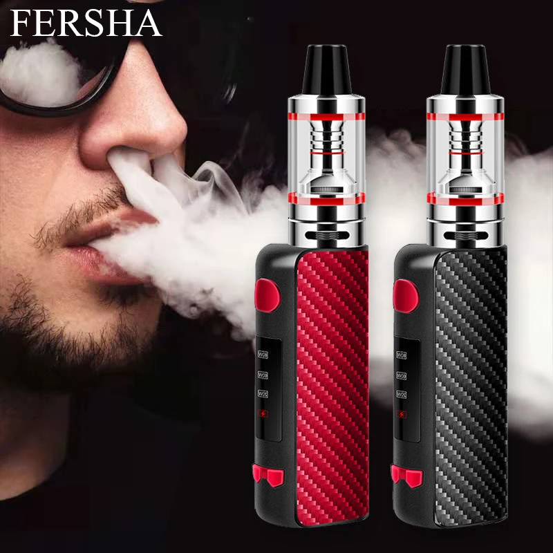 

FERSHA 80W big smoke electronic cigarette Vape mod kit Hookah Three-speed power adjustable 2200 mAh internal battery Vaper must