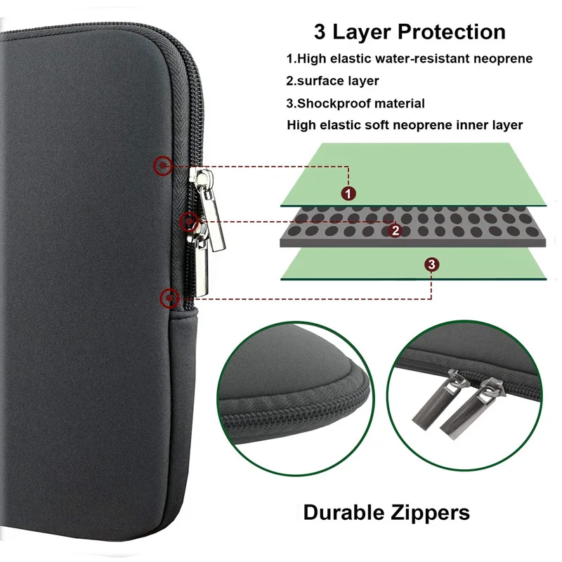 BinFul Neoprene laptop notebook case Women Men sleeve Computer Pocket 11\