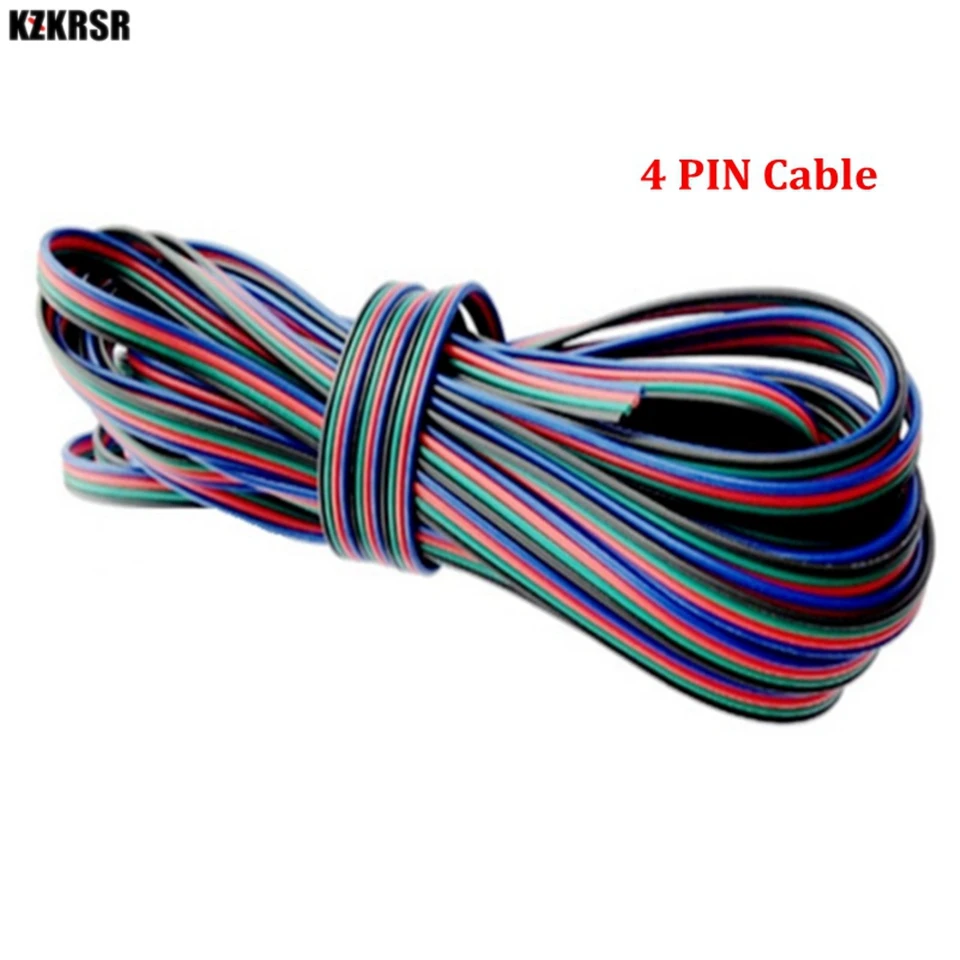 KZKRSR 10 м/20 м/30 м/100 м 2 контактный 4 5 Телефонный Удлинитель для RGB rgbw одноцветной 5050 3528