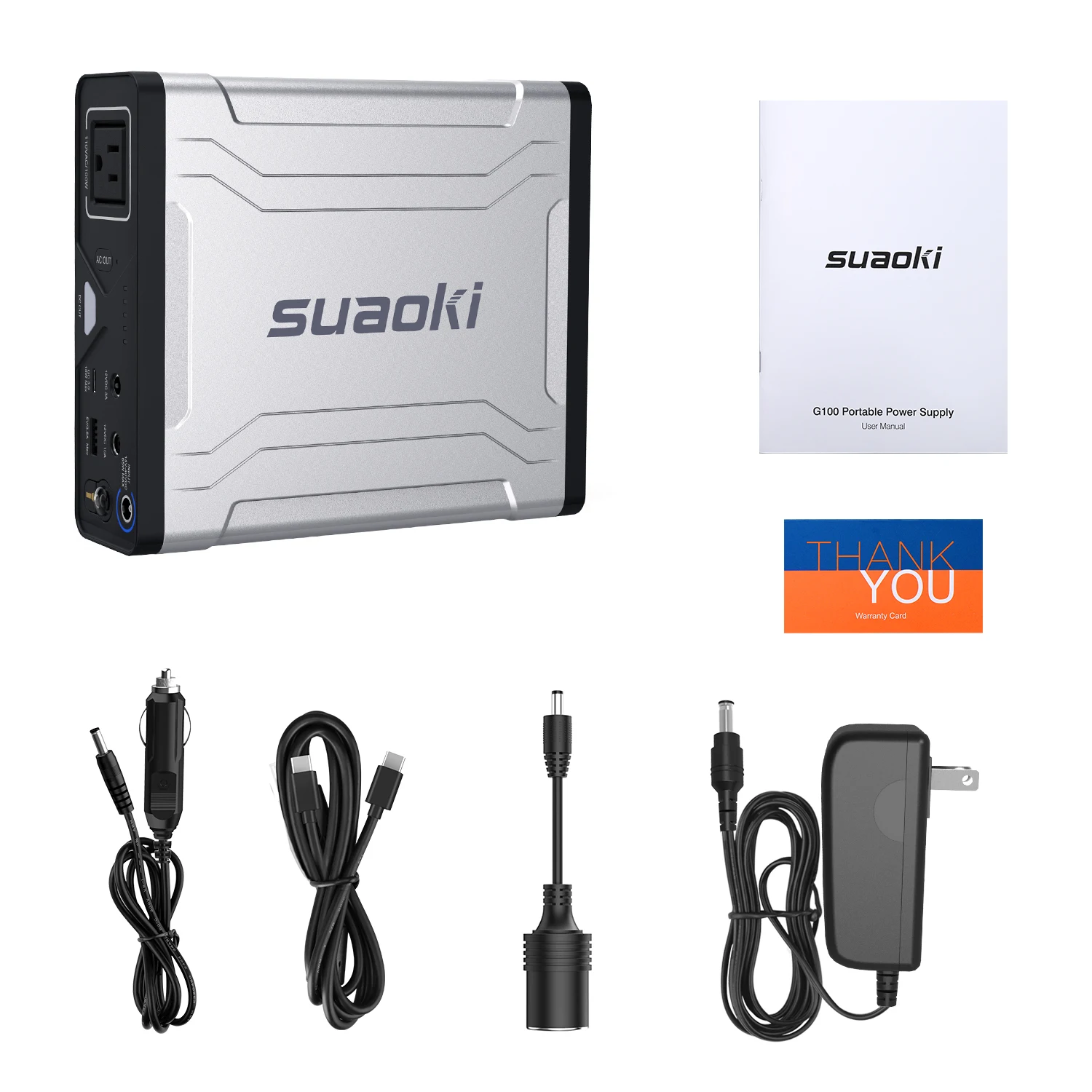 Suaoki G100 27000 mAh/3,7 V power Bank станция 100W AC type-C QC3.0 Быстрый Солнечный портативный генератор энергии для смартфонов планшетов