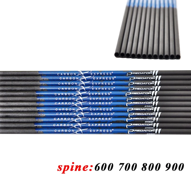 Linkboy-Archery-6-12PCS-Pure-Carbon-Arrows-Shaft-CE-Spine600-900-ID4-2mm-Bow-Recurve-for