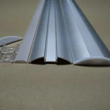 Дизайн большой размер 2 м/шт. 58 м/лот светодиодный алюминиевый профиль с крышкой для светодиодного линейного светильник, прокладка алюминиевый канал