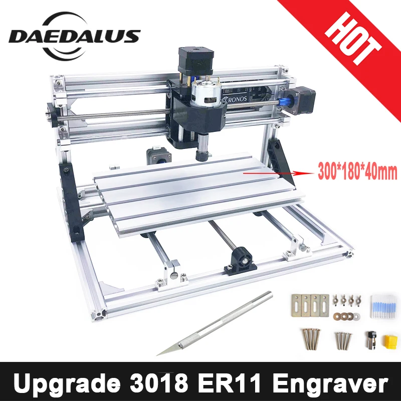 CNC3018 With ER11 DIY CNC Engraving PCB PVC Milling Machine Wood Router A1R7