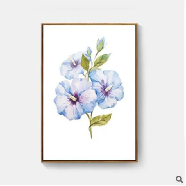 Cat Air Tanaman Cat Avio Mendalam Biru Karangan Bunga Sederhana