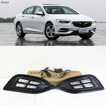 

CSCSNL 1 Set 12V LED DRL Daytime Running Light Daylight With Turn Signal ABS Fog Lamp Cover For OPel Insignia Sport 2017 2018