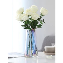 Творческий Multi-ваза из цветного стекла Прозрачный держатель для канцтоваров с цивровыми часами вазы для цветов для свадеб стеклянный террариум гидропоники украшения дома