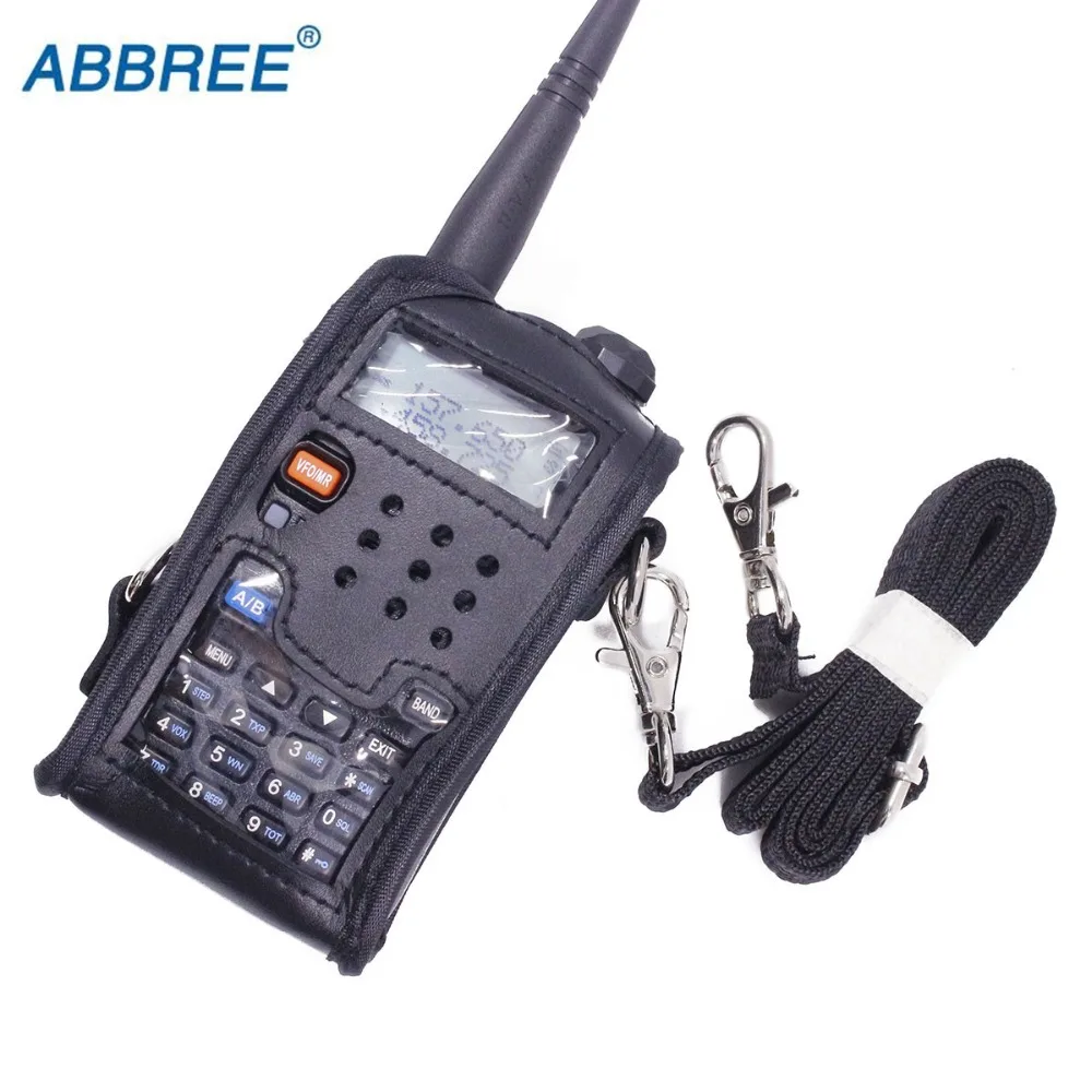 Walkie Talkie Leather Soft Case Cover For BAOFENG UV 5R Portable Ham
