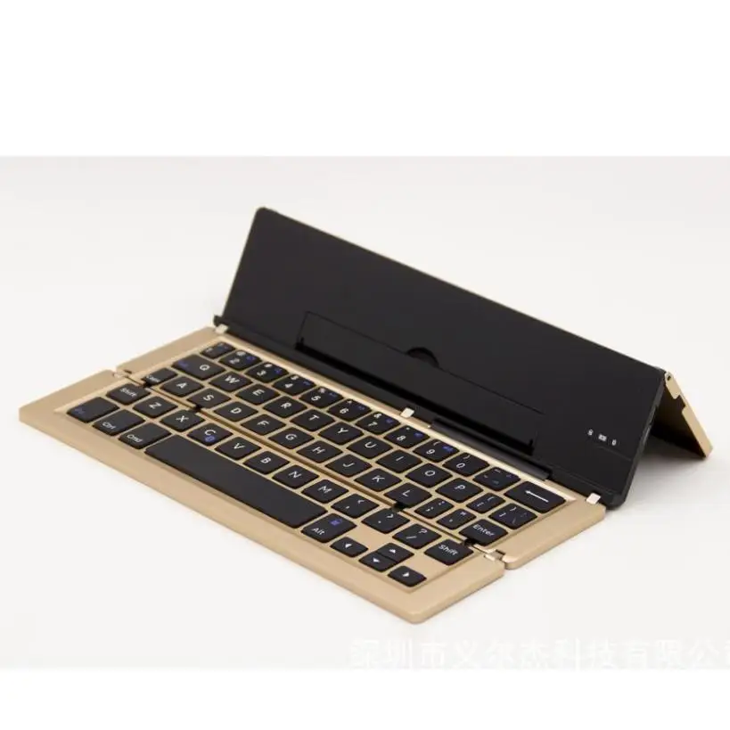 Ультра-тонкий новый F18 складной Алюминий сплав Bluetooth клавиатура для Samsung Планшеты 17nove24