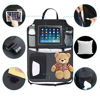 

LEEPEE Universal Stowing Waterproof Storage Bag For iPad Car Accessories Car Back Seat Organizer Multi Pocket Hanging Pouch