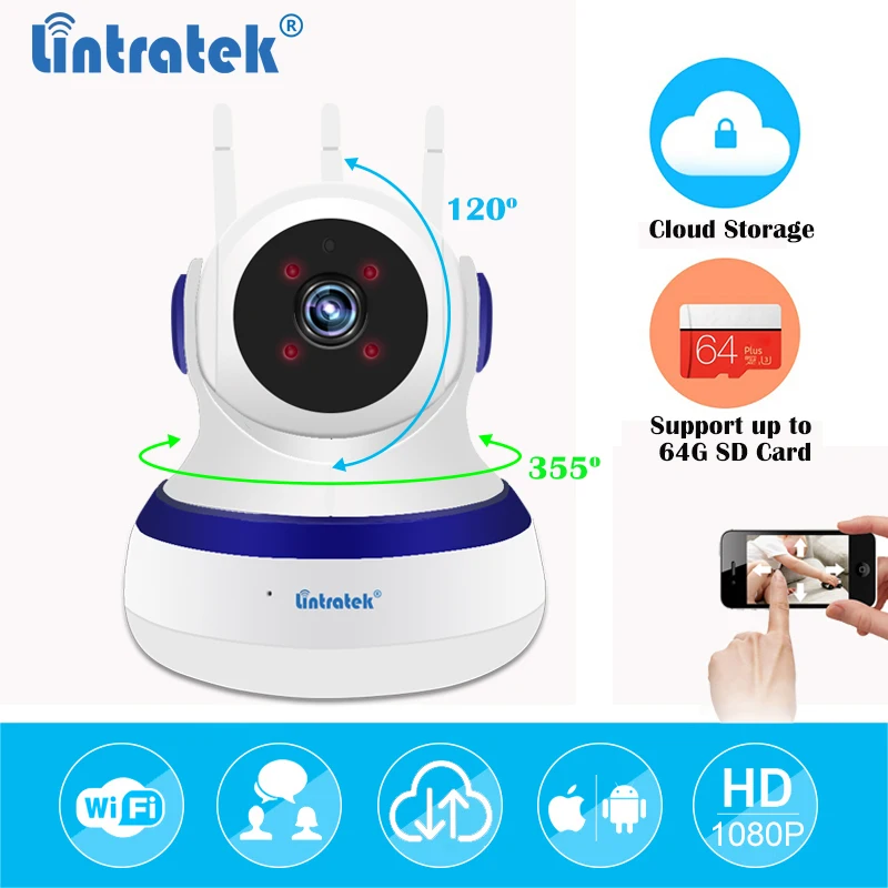 IP wifi Security Camera 1080 wi-fi IP Wireless Mini P2P Cloud Storage camera PTZ Onvif Home APP Control Baby Monitor ip Camara