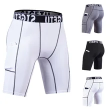 Летние мужские спортивные шорты для фитнеса, быстросохнущие модные шорты с карманами, мужские спортивные шорты для спортзала, новинка, обтягивающие шорты