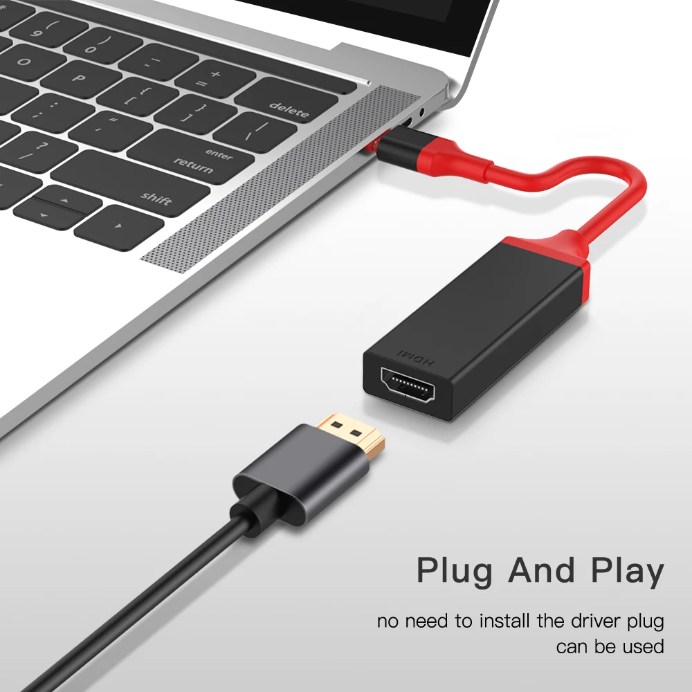 USB C HDMI адаптер Тип C Thunderbolt 3 к HDMI 4 к для samsung Galaxy S9 huawei mate 20/P20 Pro USB C Мужской к женскому HDMI кабель