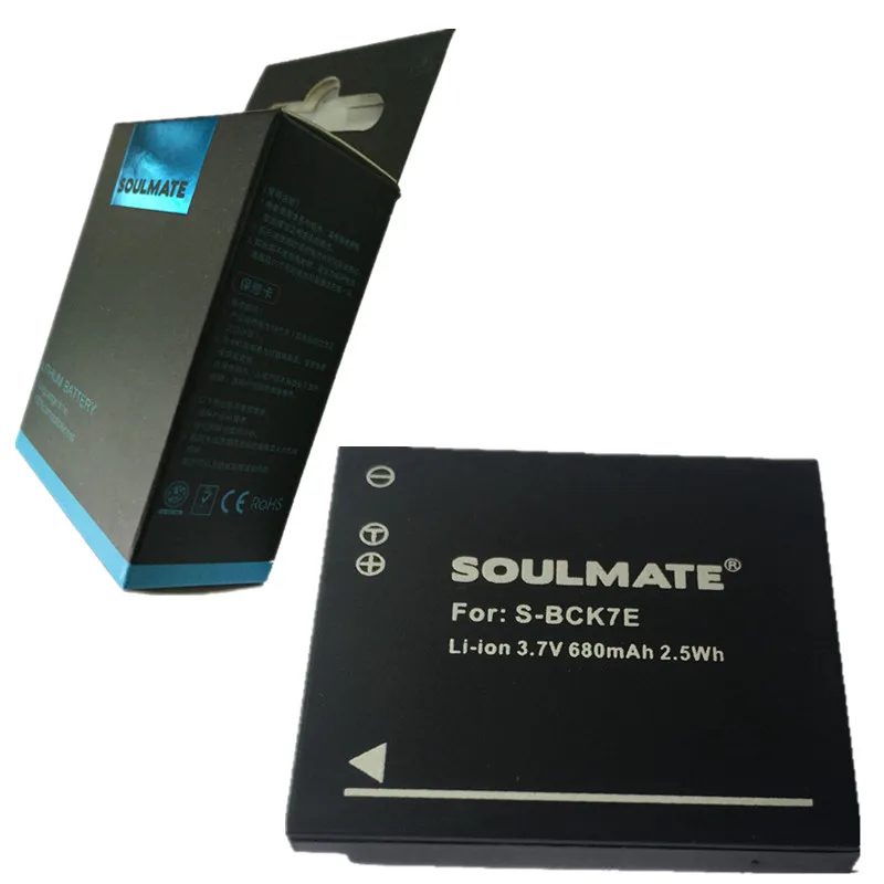 SOULMATE DMW BCK7E lithium batteries pack BCK7E Digital Camera Battery