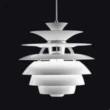 Современные белый снежок Открытый Подвесные Светильники приспособление Nordic Алюминий droplights d40cm ac90v-260v номер Обеденная Ресторан Лампы для мотоциклов