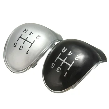 

5 Speed Black Chrome Gear Shift Knob Head Cap Cover For Ford Fiesta/Focus