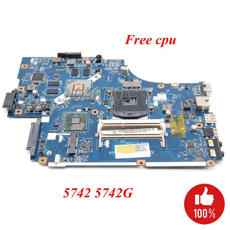 NOKOTION NEW71 материнская плата для ноутбуков Acer aspire 5742 5742G HM55 DDR3 1 Гб|motherboard intel|new71