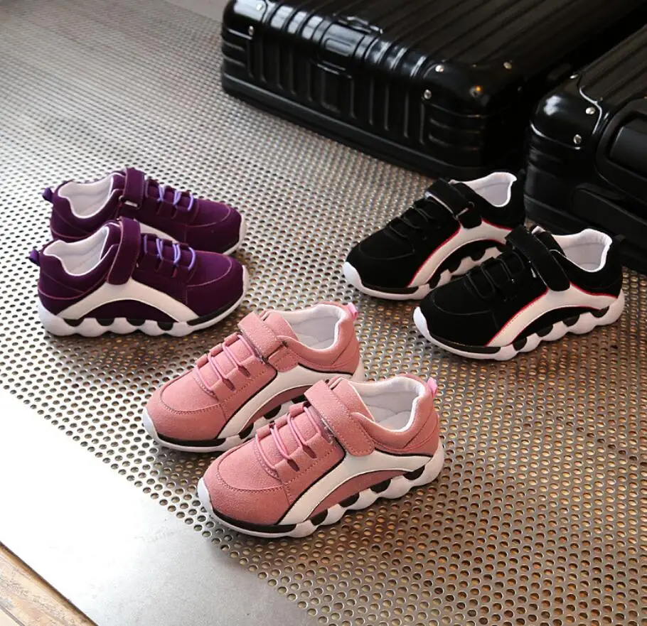 

Children leather sport shoes autumn winter 2019 boys girls sneakers kids running shoes female male baby martin boots size 26-30