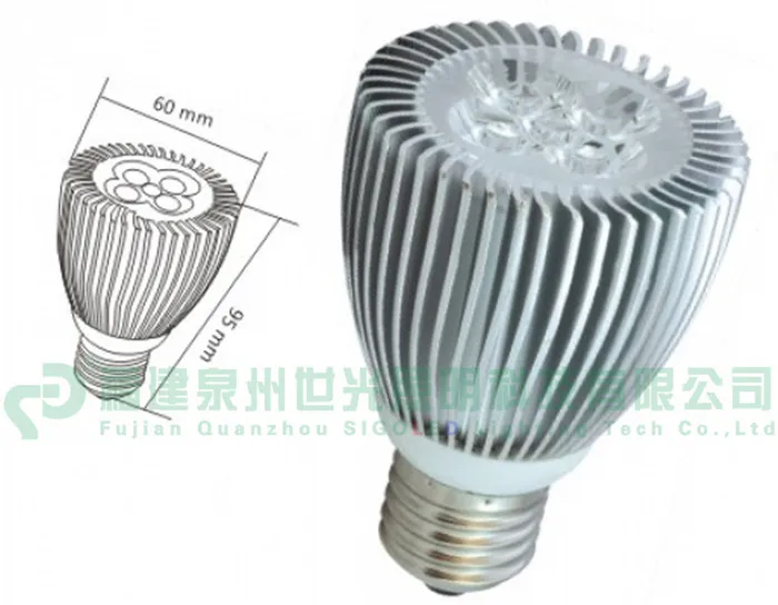

free shipping-LED Par20 5pcs 6w, super bright 115-125lm, 45mil American Bridgelux chip.SHIP ASAP