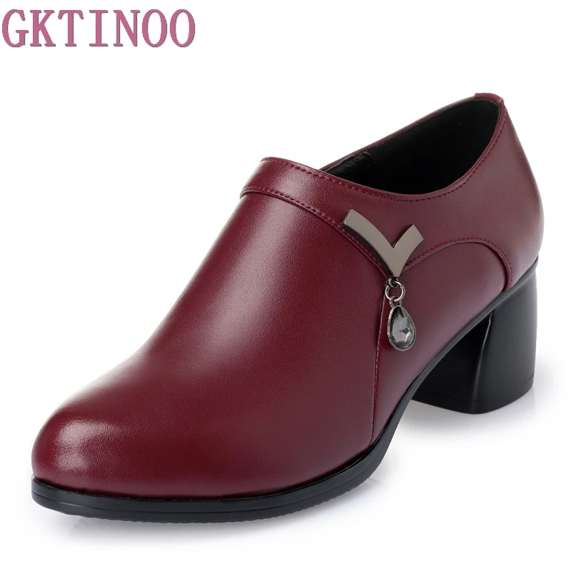 Женские туфли лодочки из мягкой кожи на среднем каблуке размеры 35 41|soft leather shoes|mid