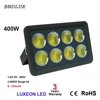 

High Power 400W Outdoor LED Flood Light, Daylight White 6000K, IP65