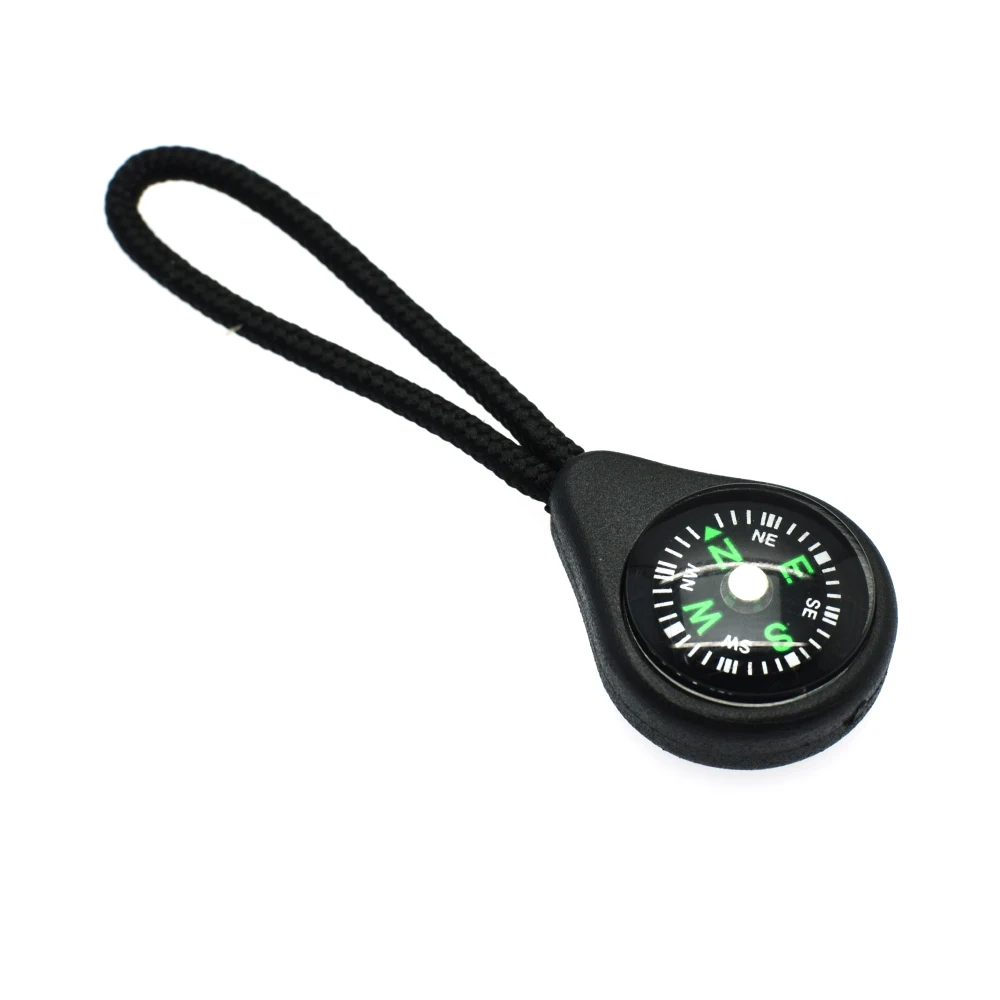 Plastic Compass Zipper Pull With Strap For Backpack Gym Suit garment Accessories 2pcs, zipper pullers,zipper accessories