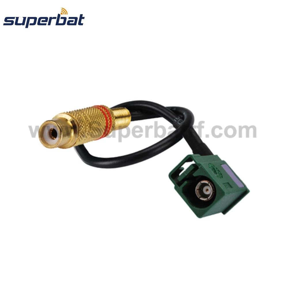 Superbat fakra E jacket hogy RCA Nőnemű Adapter RG174 Vezeték Ácsolás 36'' (91cm) RF coaxial Vezeték