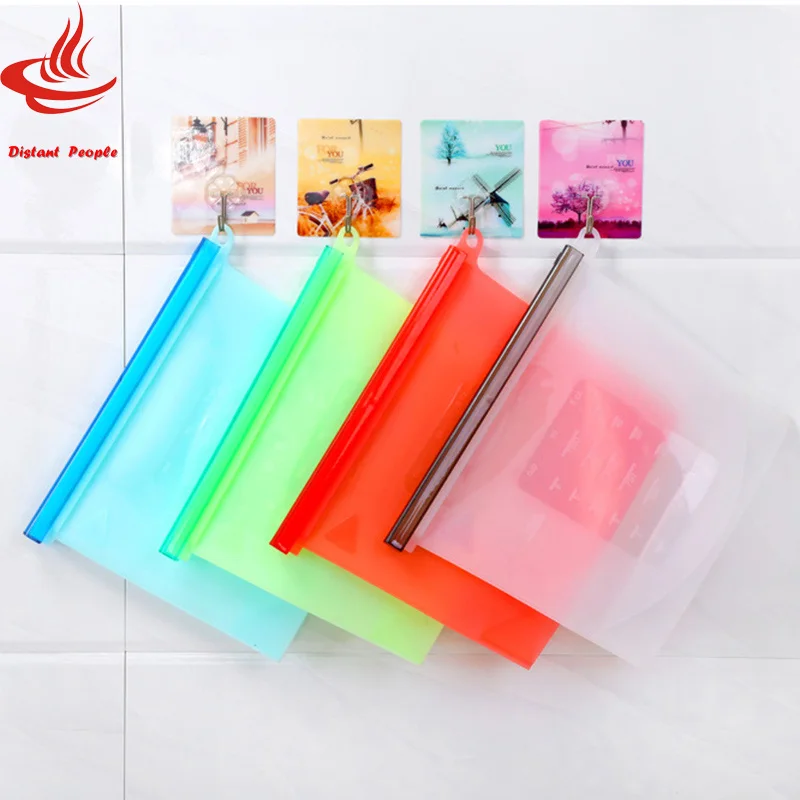 Silicone Food wrap Bag Reusable Vacuum Food Fresh Bags Wraps Fridge
