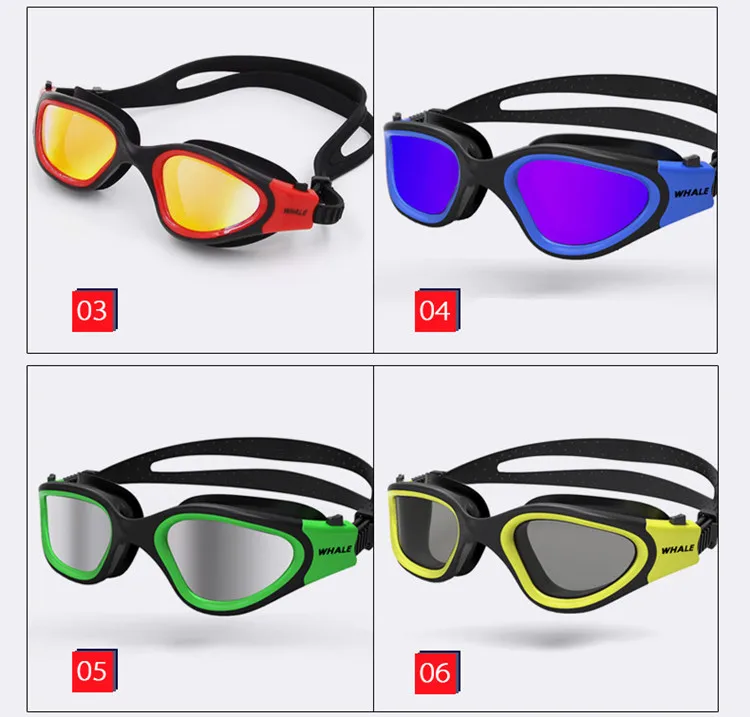 Очки для воды, профессиональные очки для плавания, для взрослых, водонепроницаемые, для плавания, УФ, анти-туман, регулируемые очки, oculos espelhado, очки для бассейна
