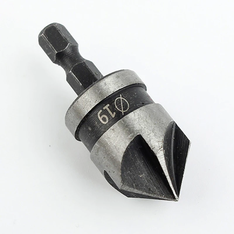 3Pcs 90 Degree Hex Handle Drill Bit Set Chamfering Cutter Drilling For Metal Wood Woodworking 12/16/19mm Five-Blade Chamfer Tool 3Pcs 90 Degree Hex Handle Drill Bit Set Chamfering Cutter Drilling For Metal Wood Woodworking 12/16/19mm Five-Blade Chamfer Tool