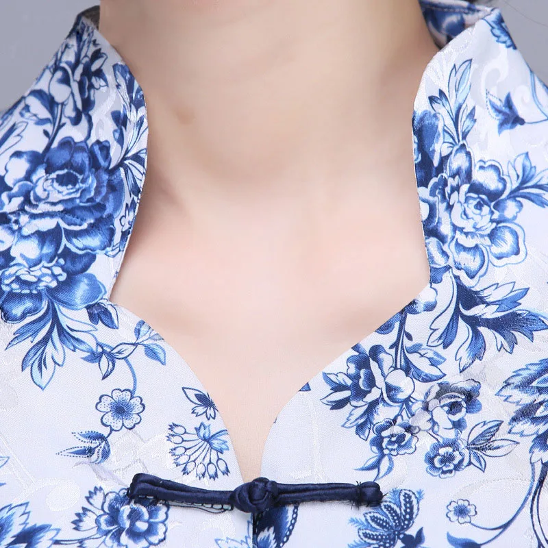 Винтажная женская рубашка с цветочным принтом в этническом стиле ручной работы; блузка на пуговицах; тонкая Хлопковая женская одежда; S-XXXXL