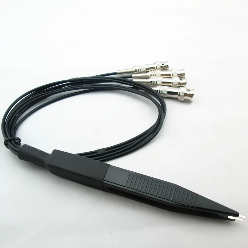 

1set High Quality SMD Kelvin Test Clip 4 BNC Test Probe Cable for LCR Digital Meter DMM Multi