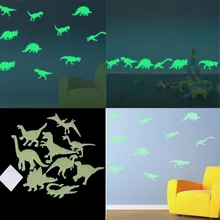 9 шт./упак. динозавр светится в темноте игрушки наклейки светящаяся домашняя декоротивная наклейка для малышей и детей постарше комната Люминесцентные наклейки для подарок для ребенка