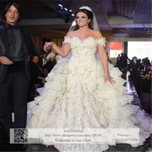 Fashion Elegant Vintage 2016 Sweetheart Off shoulder Short Sleeves Appliques Lace Bridal Gowns Wedding Dresses Wedding Gown