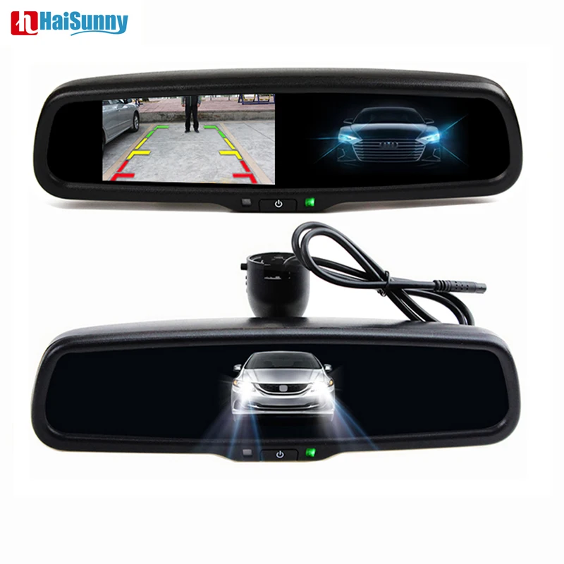 HaiSunny TFT LCD Car Windscreen Rear View Mirror Monitor Car Bracket