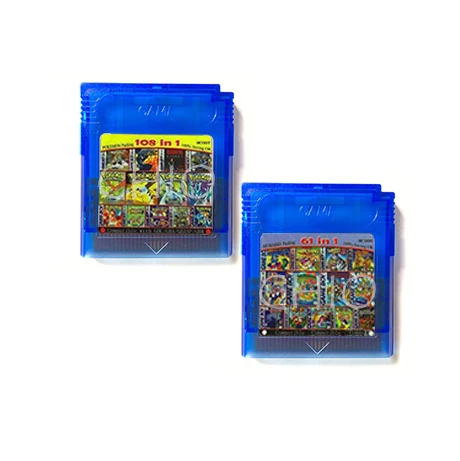 

108 in 1 61 in 1 Multi English Version Compilations Cartridge Console Card for 16 bit Handheld Video Game Console 6 Golden Coins