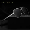 VEITHDIA Brand Stainless Steel Sunglasses Polarized UV400 Men's Square Vintage Sun Glasses Male Eyewear Accessories For Men 2493 ► Photo 1/6