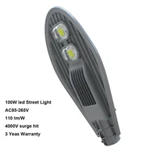 Светодиодный уличный фонарь 100 Вт AC 85-265 в 130-140 лм на ватт