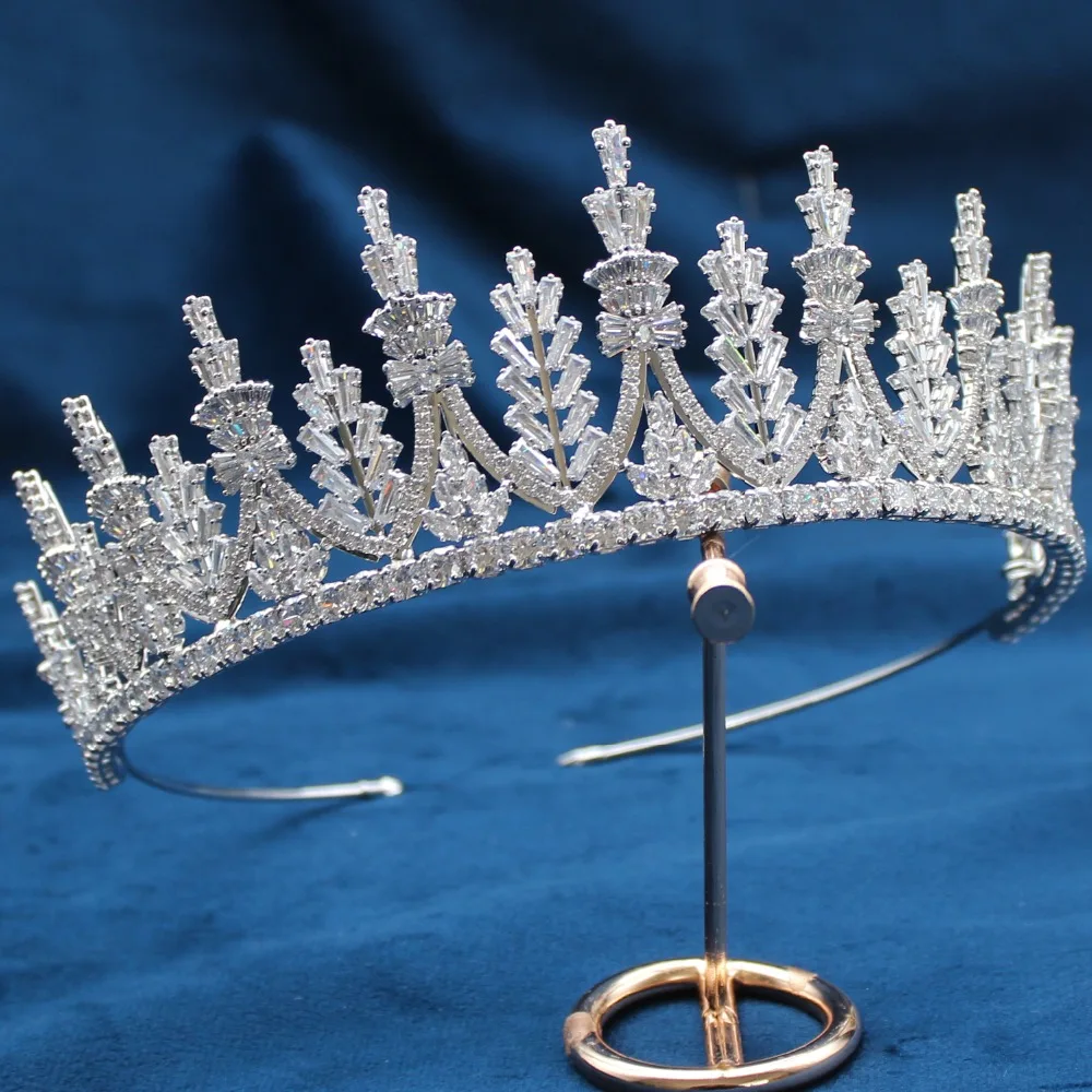 

Parmalambe High Quality Petite Zircon Clusters Lush Sparkling Tiaras Wedding Headpieces Hair Jewelry Crown Hair Accessories