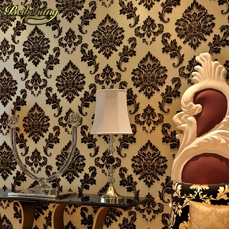 beibehang Papel de parede Sprinkle gold murals damask wall paper roll modern mural wallpaper for walls 3 d Home Decoration papel beibehang classic papel de parede fashion aesthetic luxury pvc sprinkle the process wallpaper for indoor high back wall tapety
