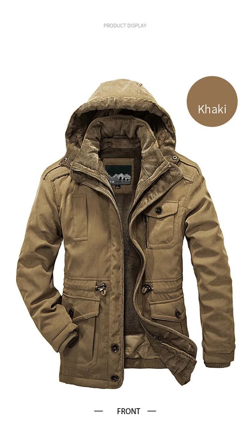 Мужская осенне-зимняя куртка с капюшоном, флисовая парка, съемная повседневная куртка, теплая верхняя одежда, ветровка, свободная Мужская