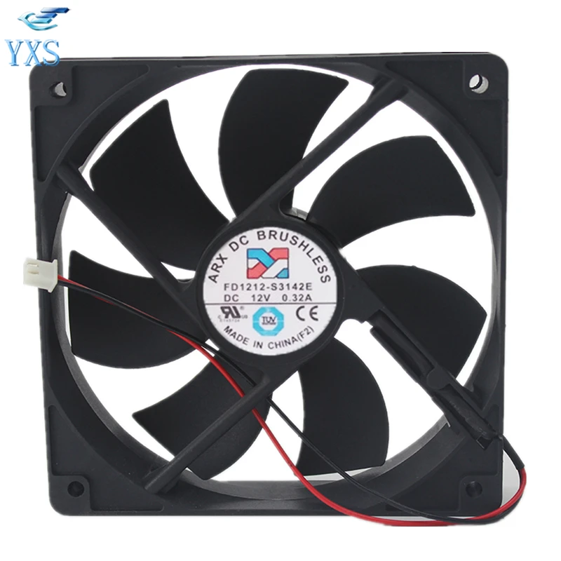 FD1212 S3142E DC 12V 0.32A 2 провода 12025 12 см 120*120*25 мм масляный подшипник шасси вентилятор