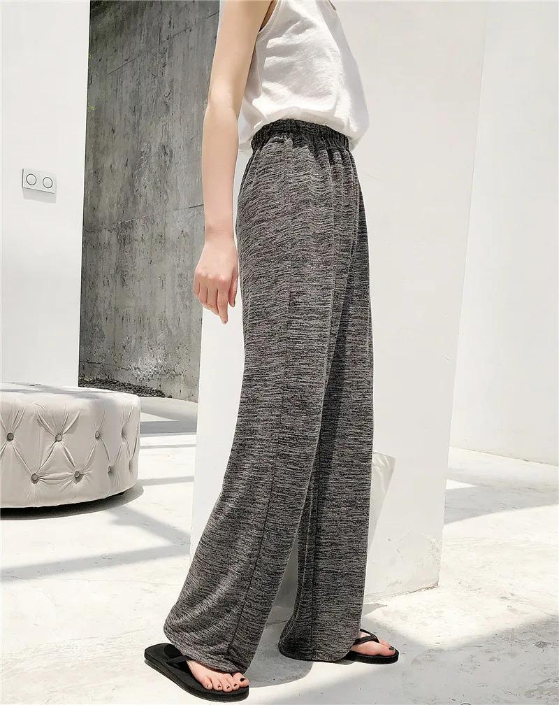 Thin Section 2019 The Trend Of Summer Solid Color To Mop The Floor Directly Cuffless Trousers Easy Student Leisure Time Pants Thin Section 2019 The Trend Of Summer Solid Color To Mop The Floor Directly Cuffless Trousers Easy Student Leisure Time Pants