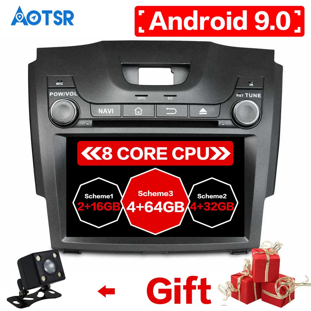 Автомобильный радиоприемник DSP IPS Android 9 0 64 Гб ПЗУ 4 для Chevrolet Chevy Holden S10 TRAILBLAZER ISUZU 2013