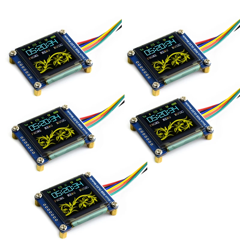 5 шт. 1 Дюймовый дисплейный модуль OLED rgb дисплей SSD1351 128X128 IIC цветной ЖК экран для