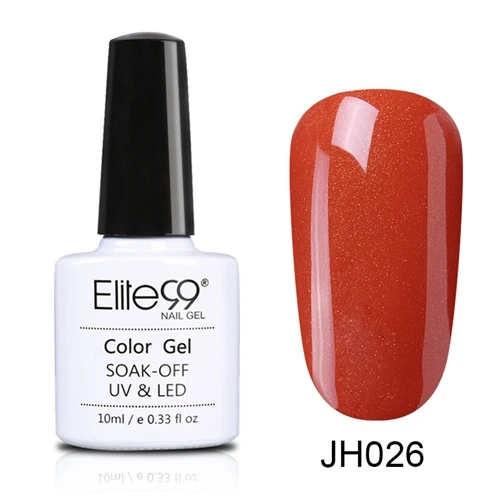 Elite99 10 мл долговечный Гель-лак для ногтей винно-красная серия УФ-гель для ногтей впитывающийся модный цветной дизайн ногтей маникюрный гель - Цвет: JH026