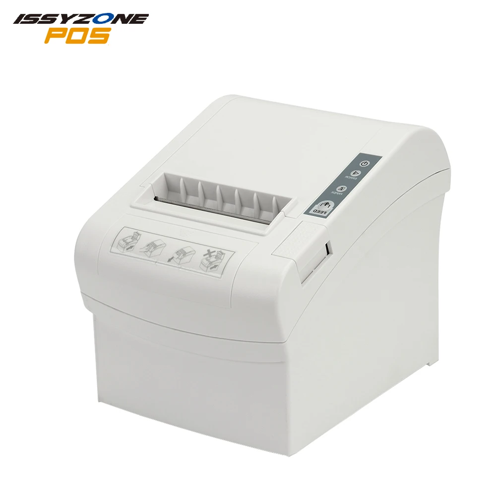 IssyzonePOs 80 80mmthermal استلام طابعة الباركود طابعة محلية لمطعم المطبخ POS طابعة USB/المسلسل/إيثرنت