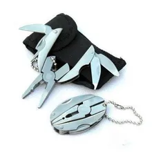 Mini Foldaway Multi function Outdoor Tools Knife Pocket Multitools Knife Keychain Screwdriver Alicates Multi Herramienta Q159