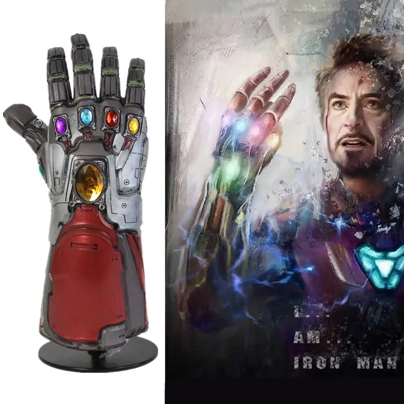 Мстители 4 эндигра Marvel супергерой Халк Косплей рука танос латексные перчатки Железный человек Бесконечность гаунтлет дети взрослый Косплей Опора
