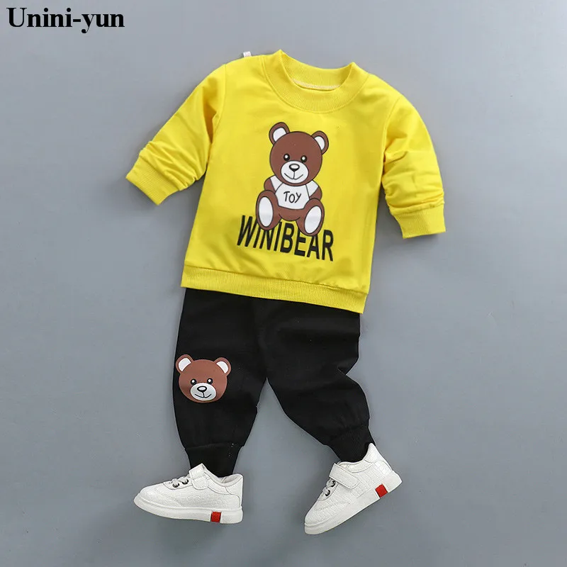 Unini-yun, оранжевый свитер теплая детская одежда футболки с длинными рукавами осенние толстовки для маленьких мальчиков топы для детей от 12 месяцев до 6 лет