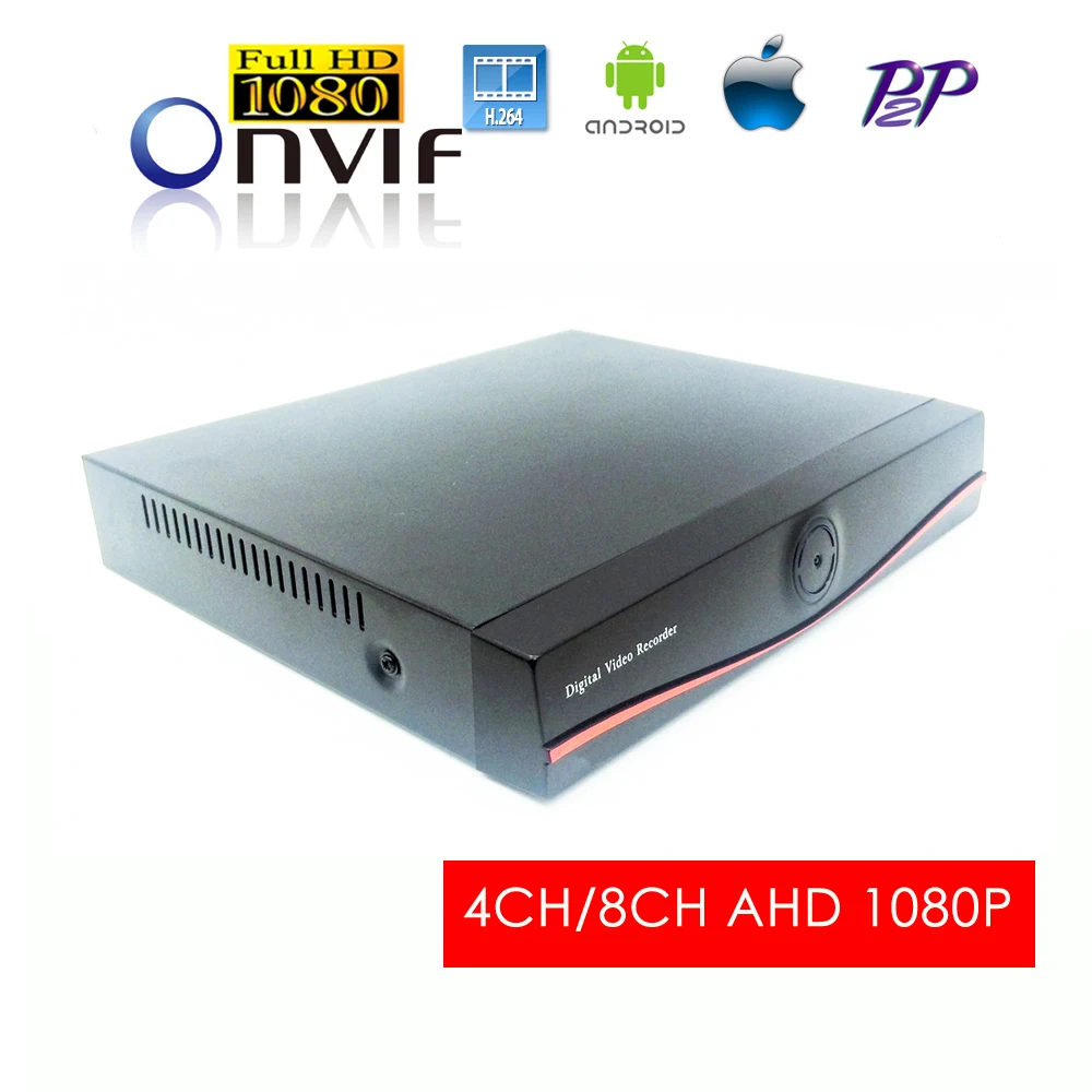 

New Arrival Home DVR Recorder AHD Full HD 1080P 4CH 8CH AHD Analg High Definition DVR SATA HDD Onvif 2 in 1 DVR